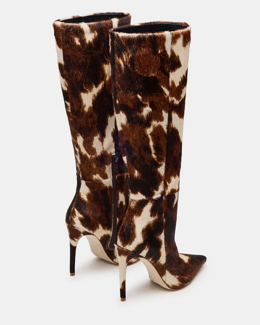 Leopard Cow Print Boots
