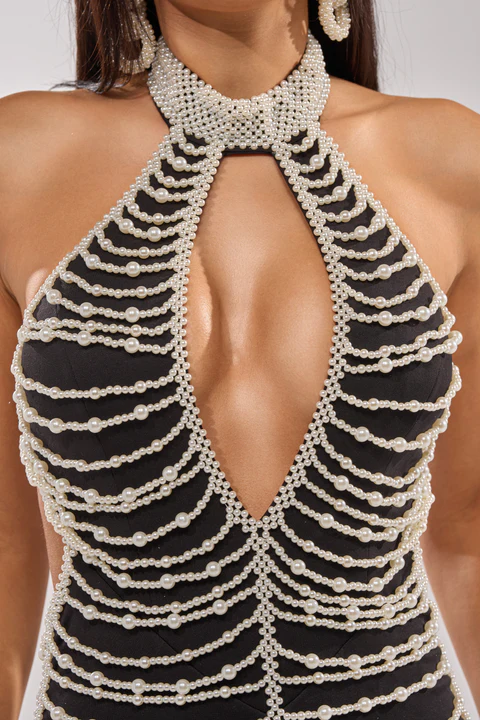 Pearl-embellished jumpsuit