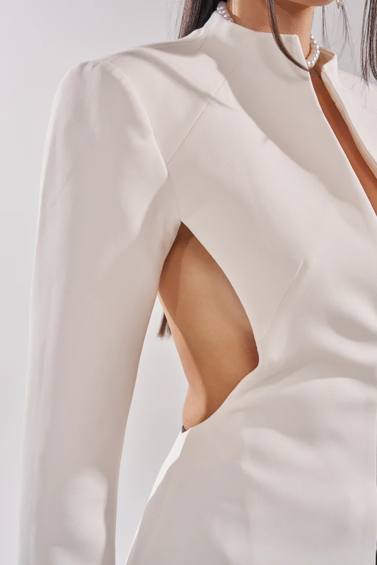 Cutout Trench In White