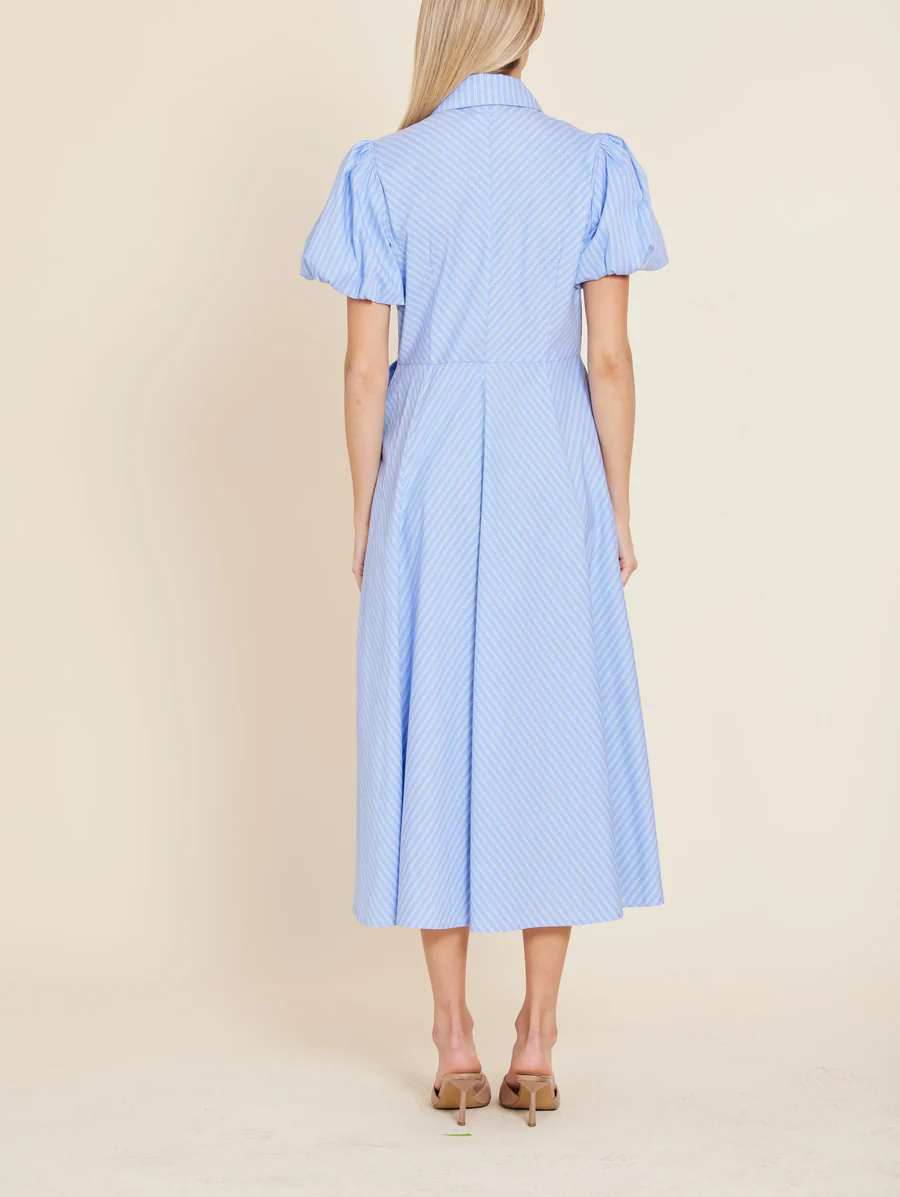 Double Waist Bow Midi Dress