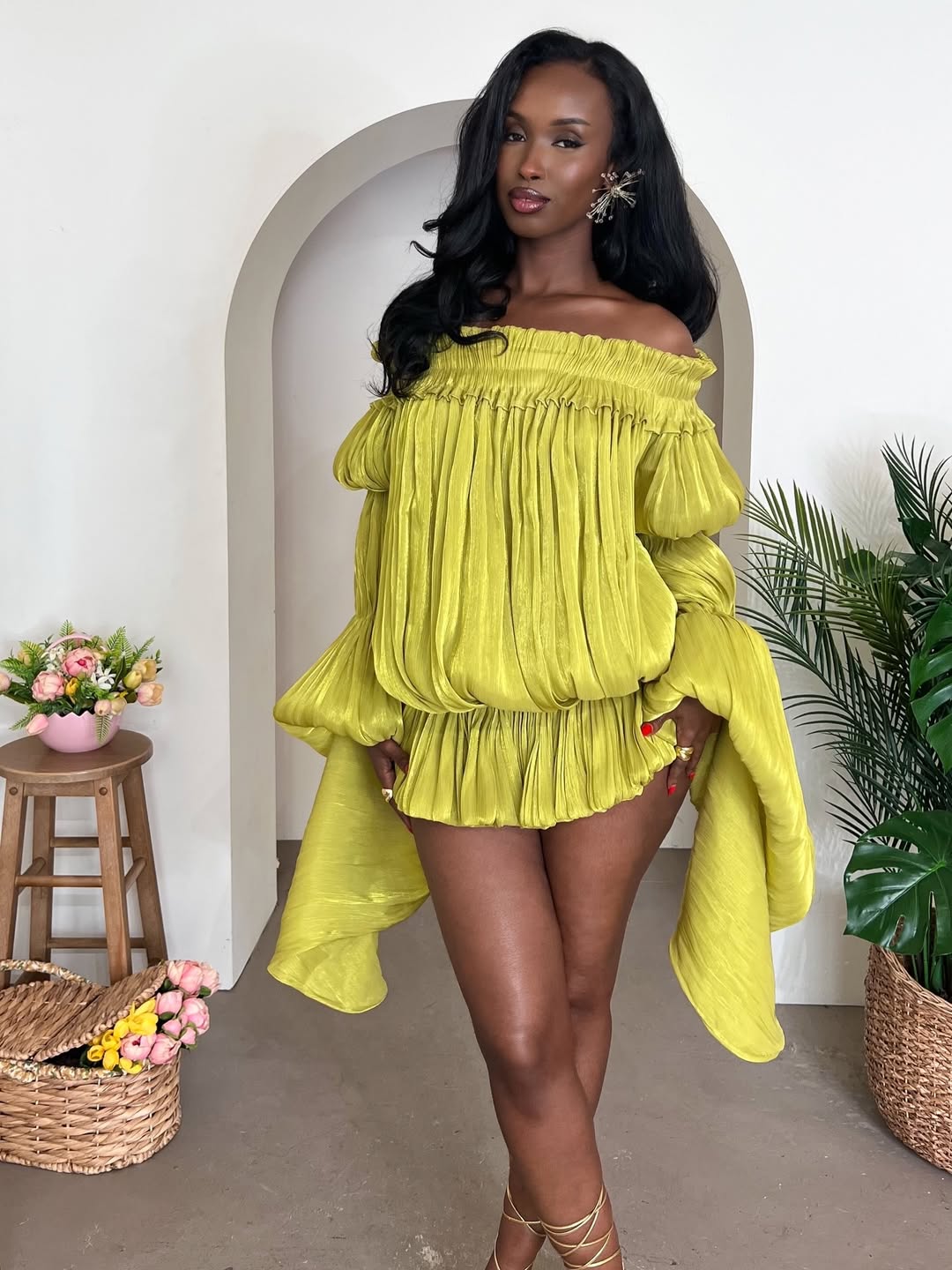 Pleated dress