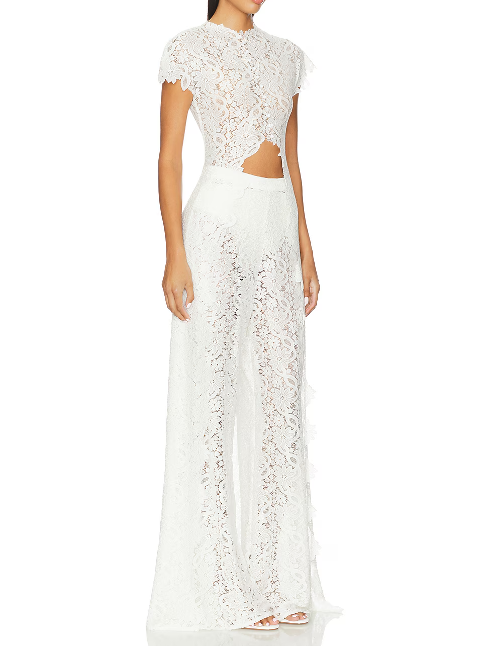 Openwork lace set