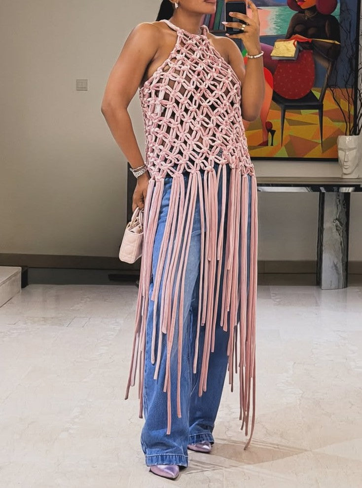 Irregularly Braided Top