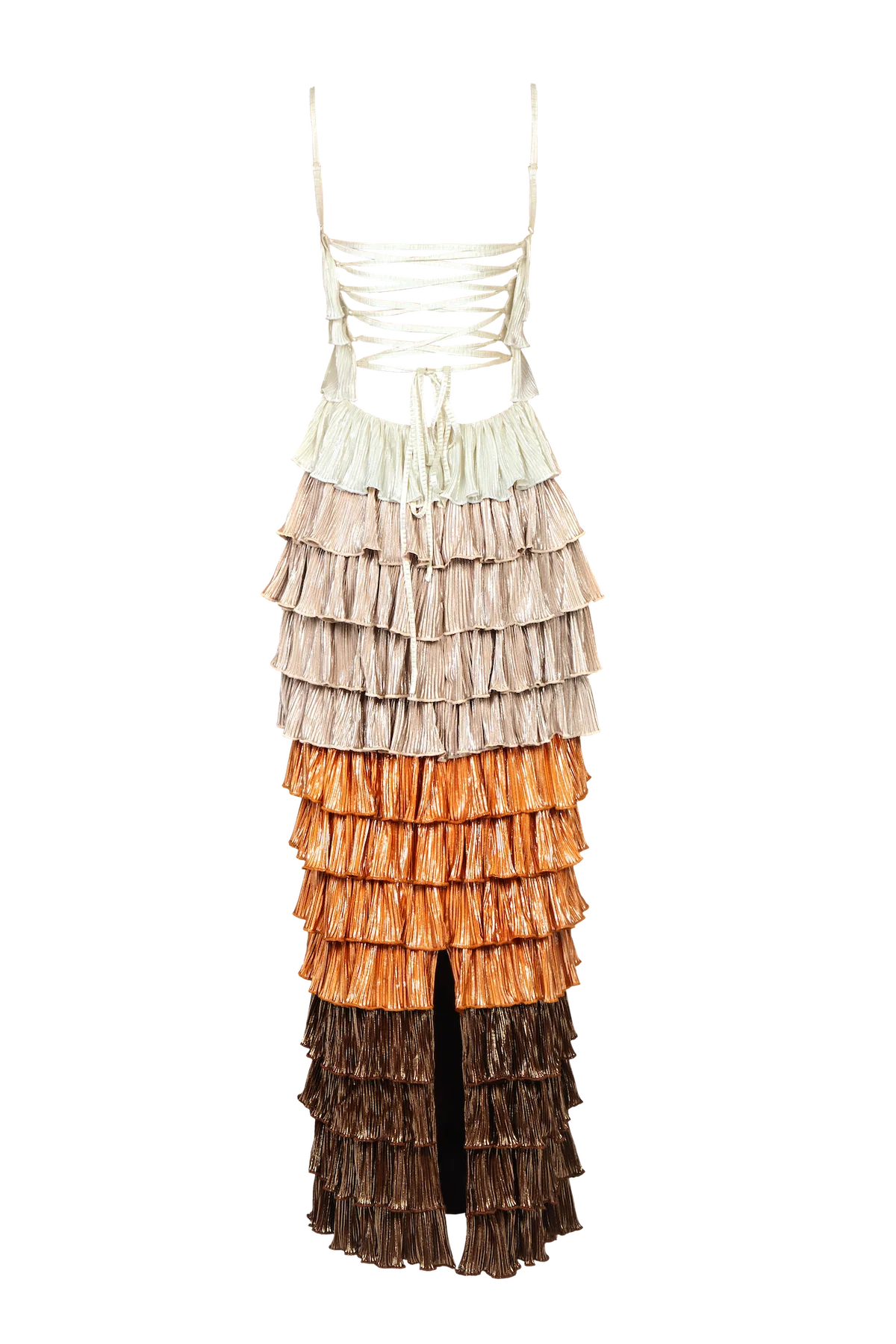 Pleated Layered Halter Dress