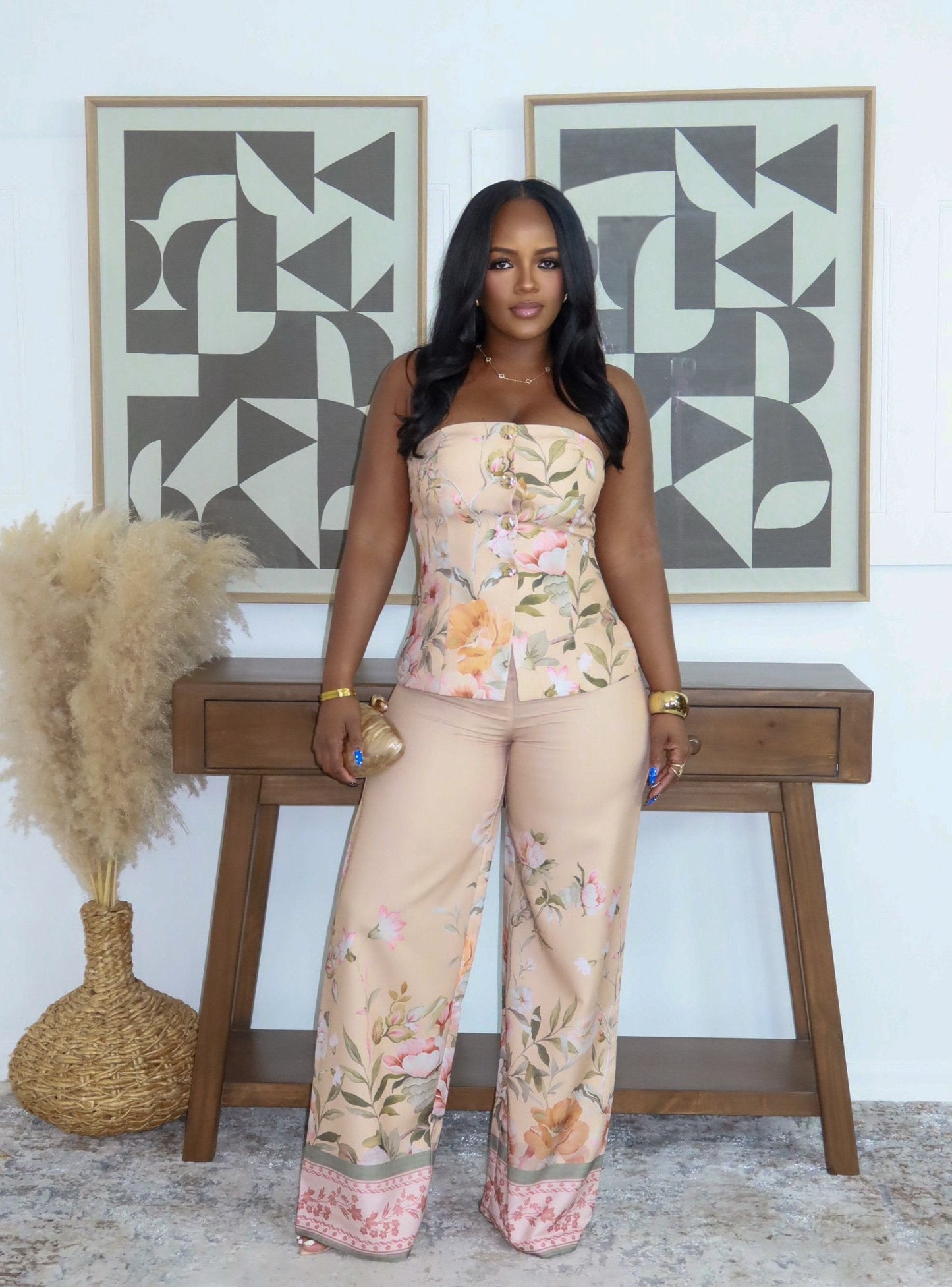 Tropical Flame Pants Set
