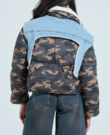 Fab Camo Denim Jacket