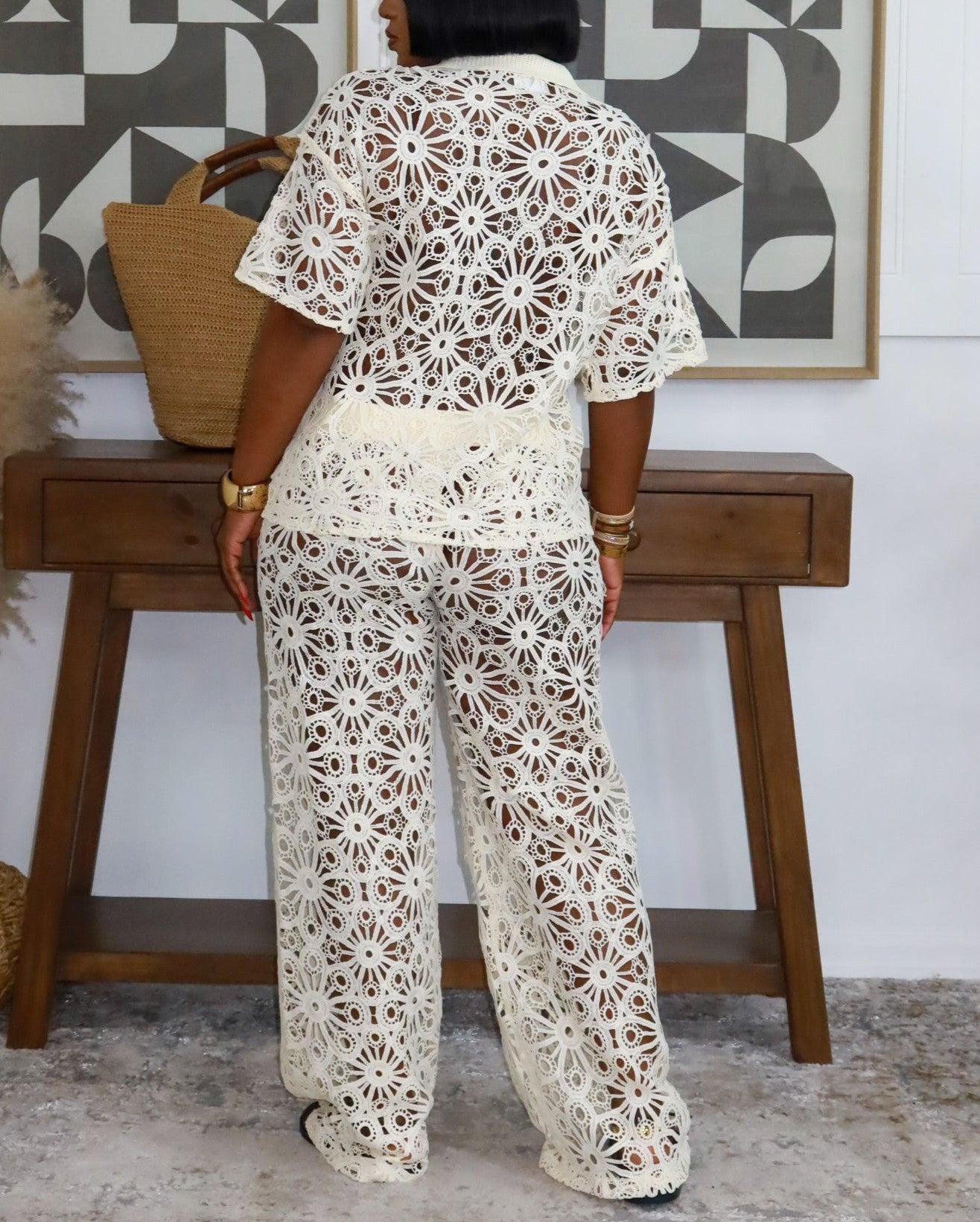 Havana Lace Pants Set