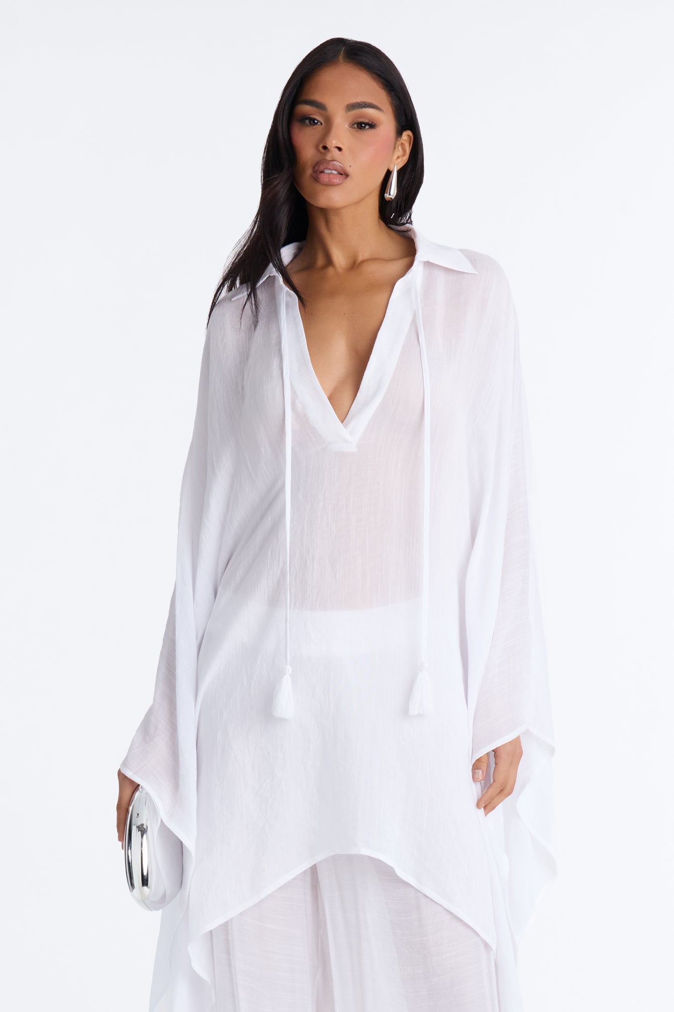 （🔥Final Week Sale: Save 40%）Linen Pant Set - White