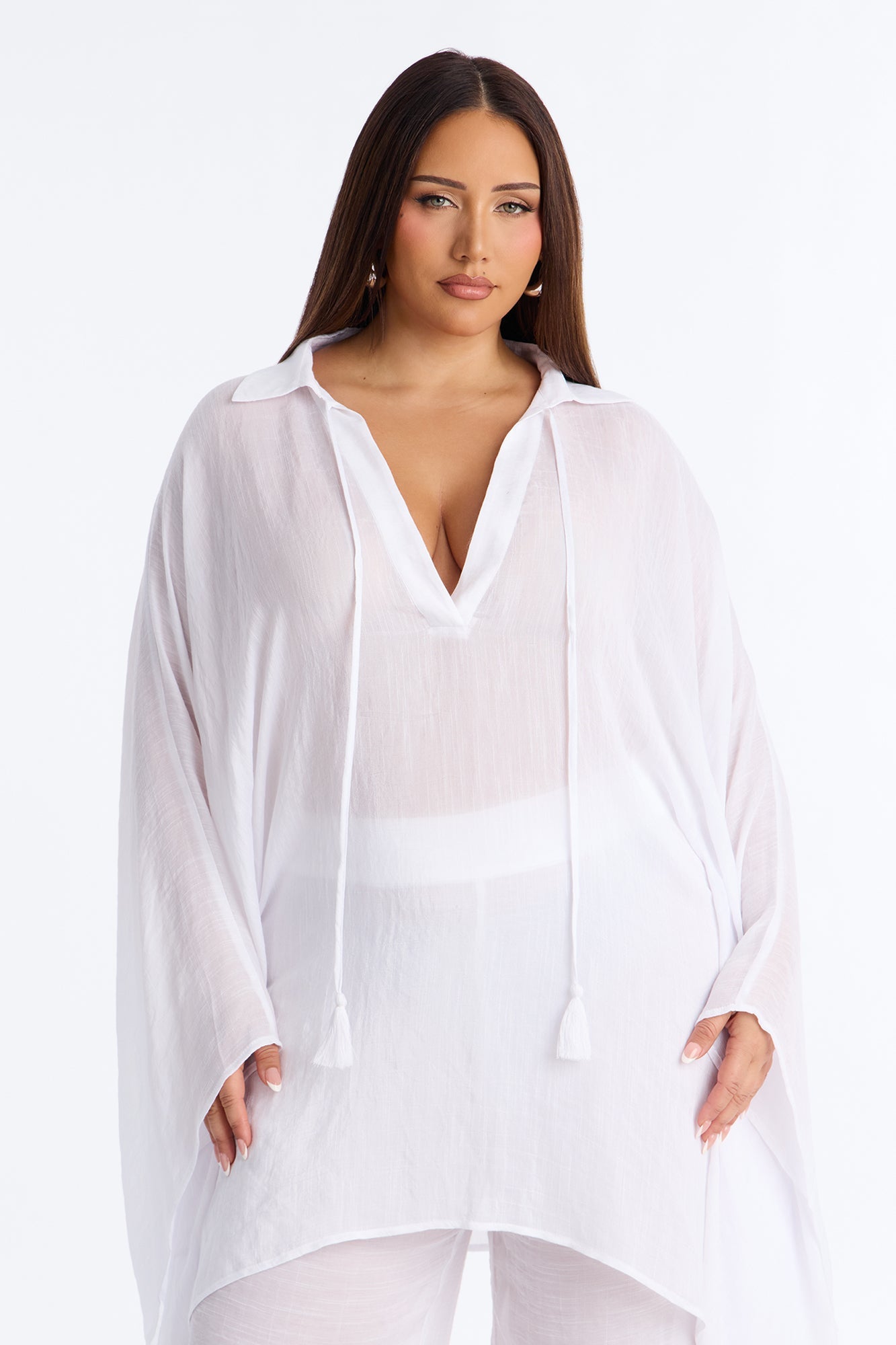 （🔥Final Week Sale: Save 40%）Linen Pant Set - White