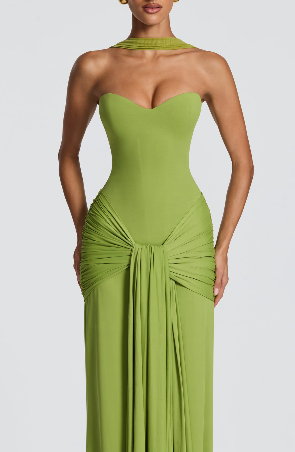 Elegant Pleated Maxi Dress