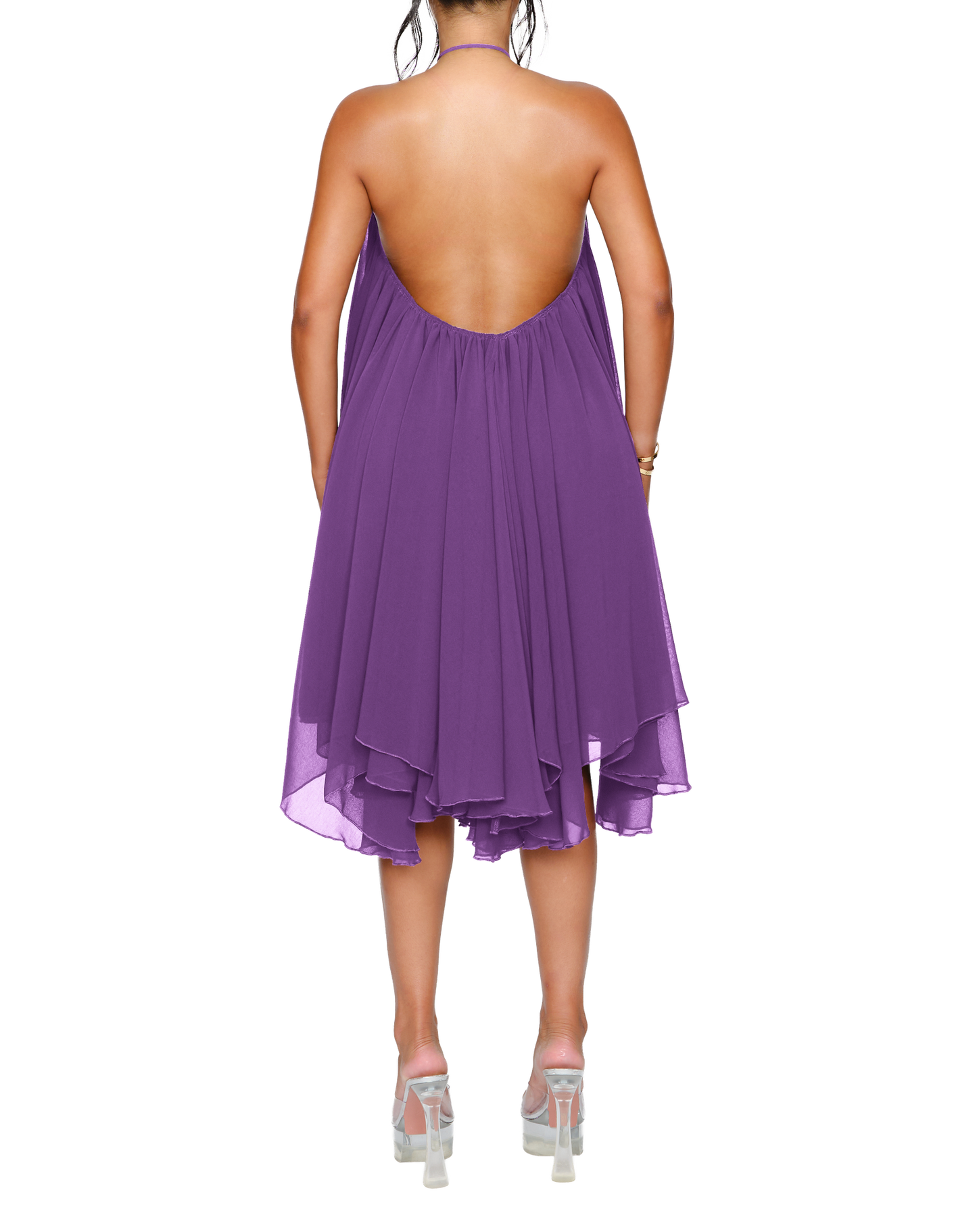 Strapless Pleated Mini Dress