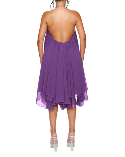 Strapless Pleated Mini Dress