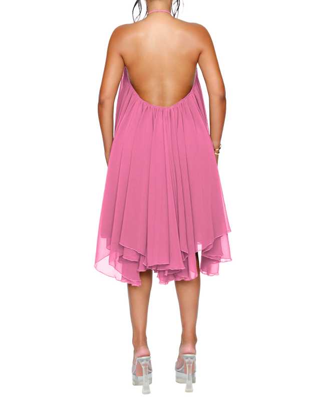 Strapless Pleated Mini Dress