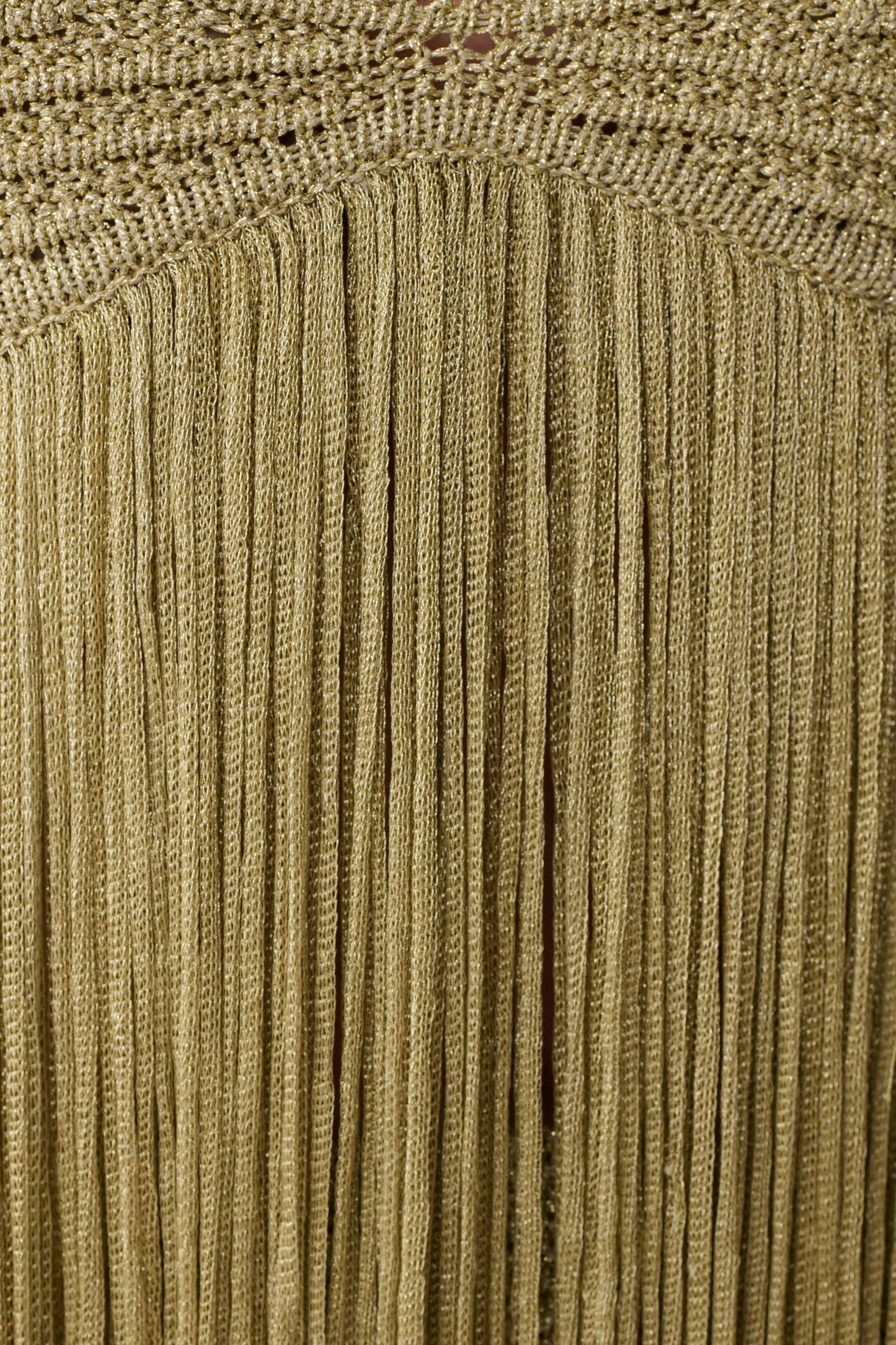 Lurex Crochet Maxi Dress - Gold