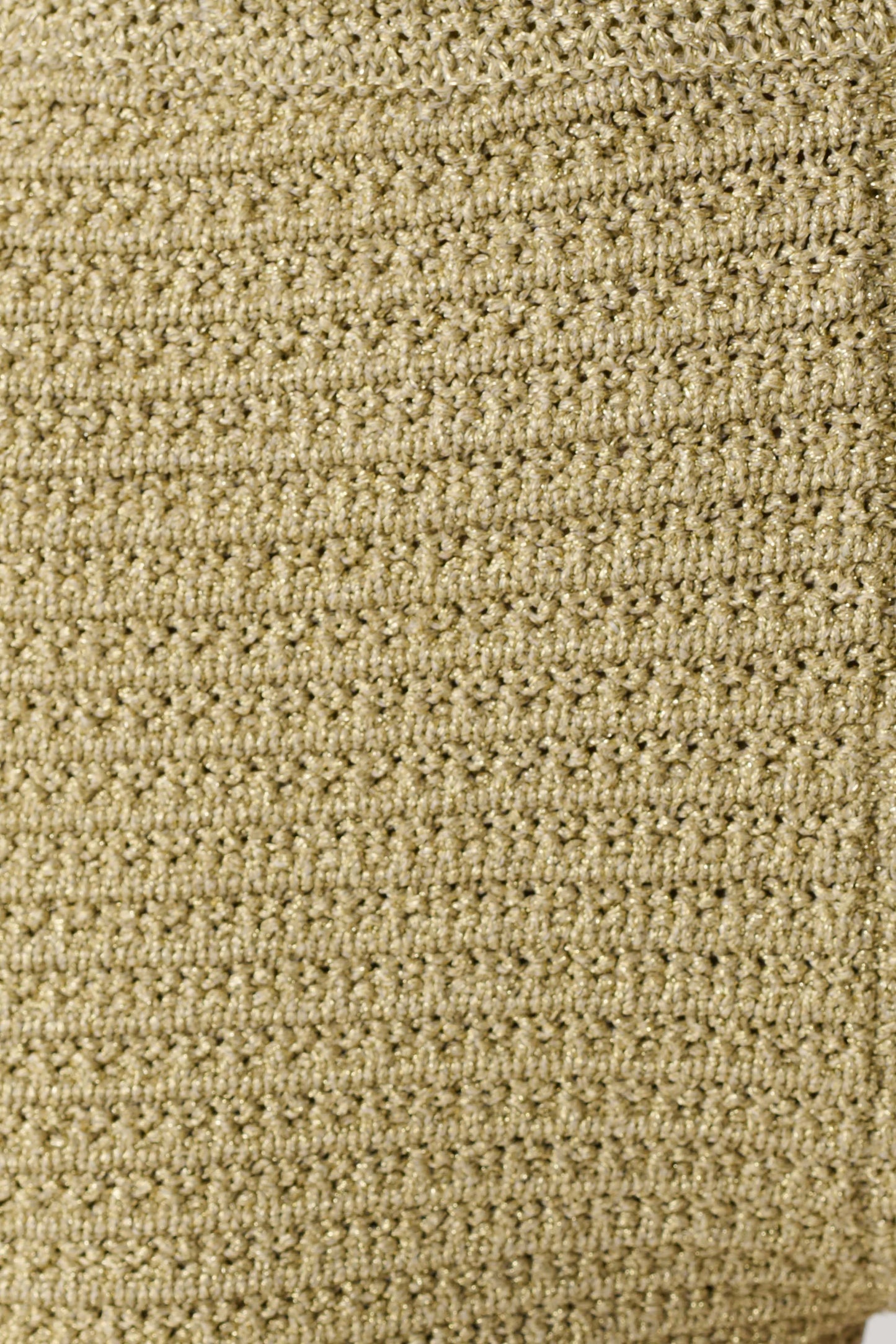 Lurex Crochet Maxi Dress - Gold
