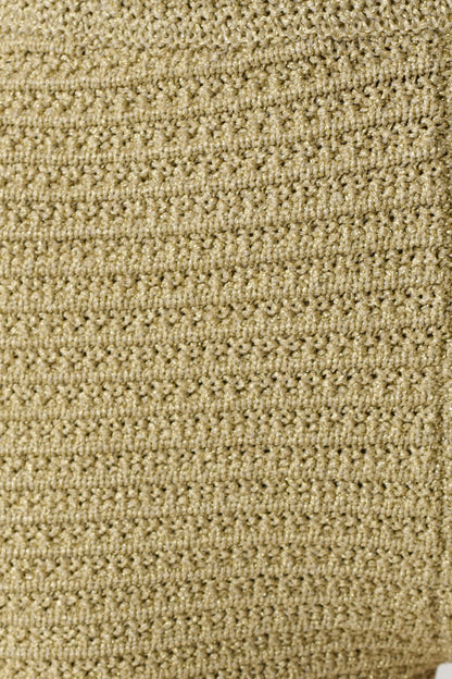 Lurex Crochet Maxi Dress - Gold