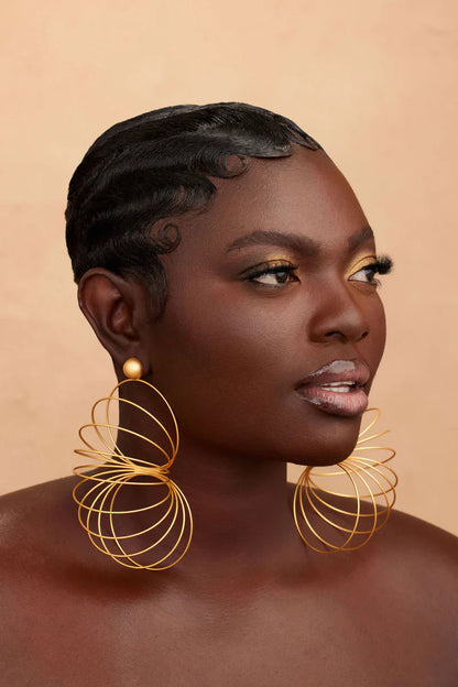 Half chain earrings