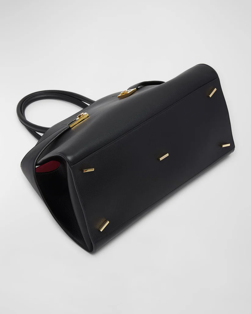 Hug Leather Top-Handle Bag
