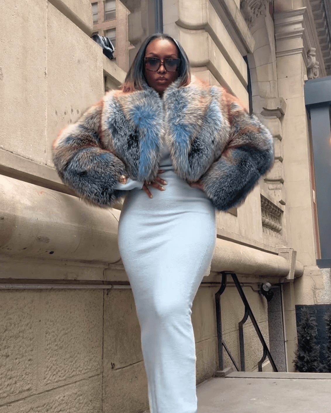 The Blue Frost Crop Jacket