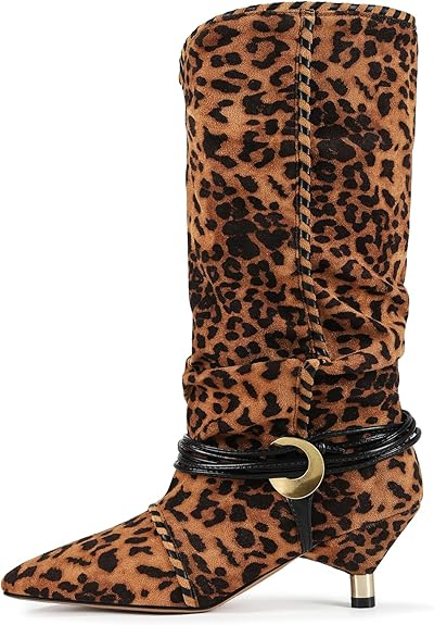 Pointed Toe Suede Cowboy Boots