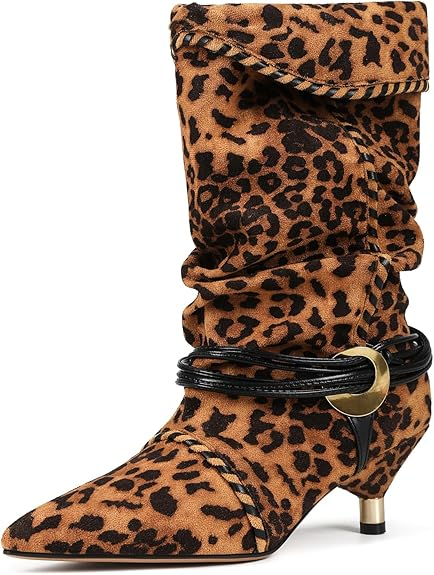 Pointed Toe Suede Cowboy Boots