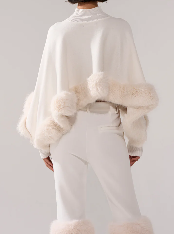 Oversized Fringe Knit Sweater