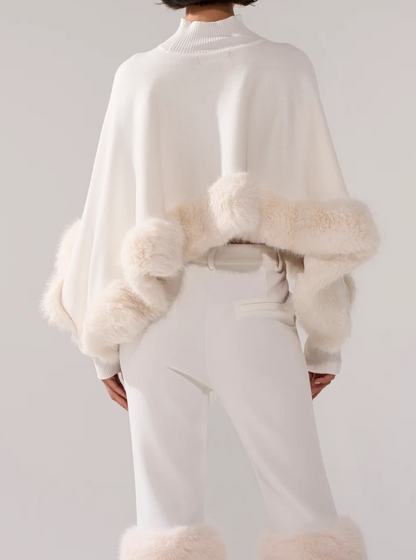 Oversized Fringe Knit Sweater