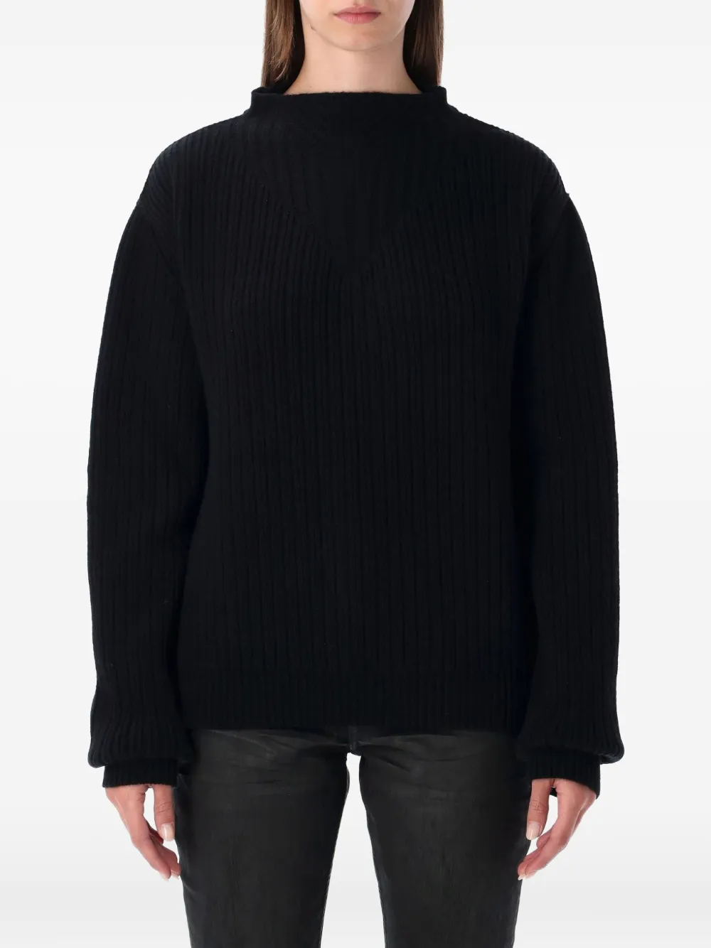 Ribbed Backless Sweater