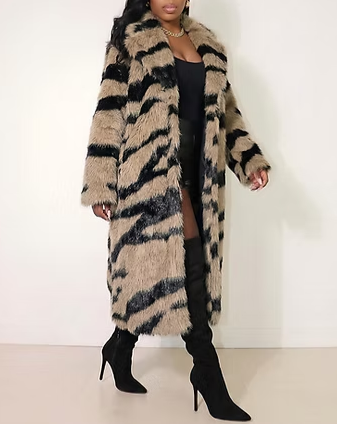 Faux Fur Long Coat