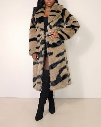 Faux Fur Long Coat