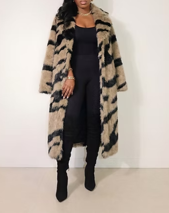 Faux Fur Long Coat
