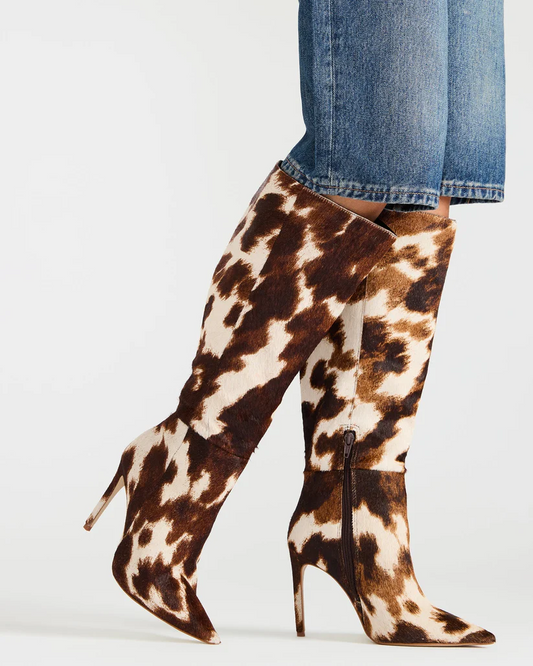 Leopard Cow Print Boots