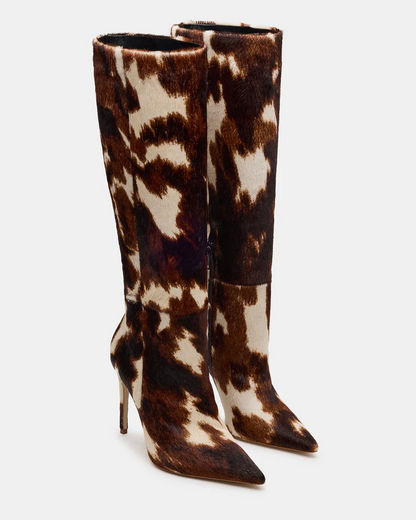 Leopard Cow Print Boots