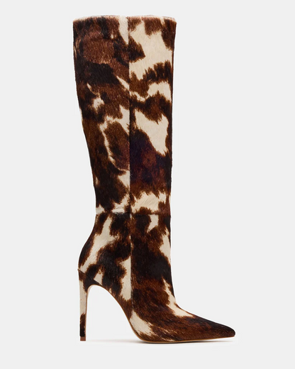 Leopard Cow Print Boots