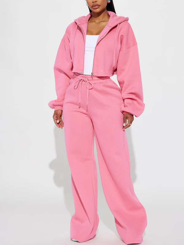 Drawstring Hoodie Set