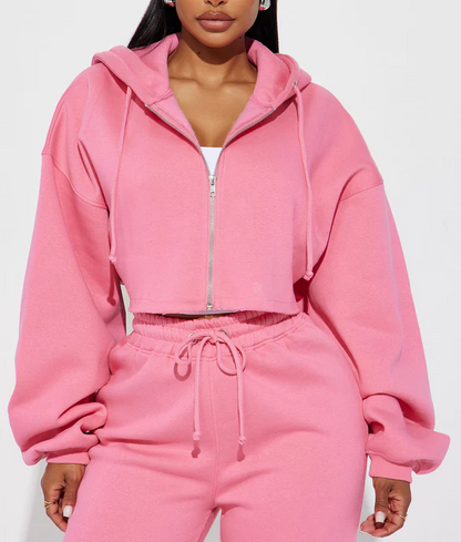 Drawstring Hoodie Set