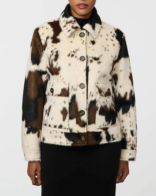 Cow Print Jacket