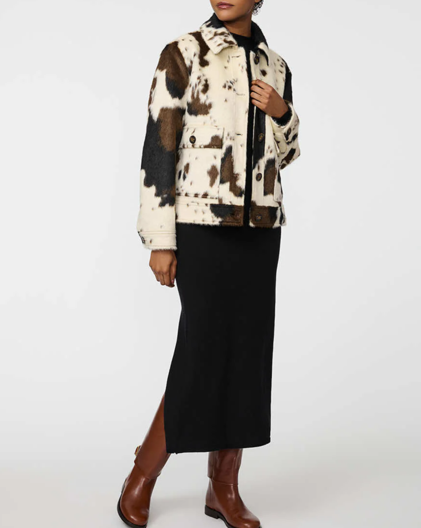 Cow Print Jacket