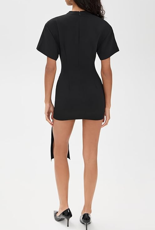 Asymmetrical Button-Up Dress