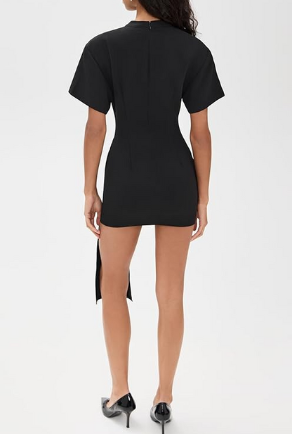 Asymmetrical Button-Up Dress