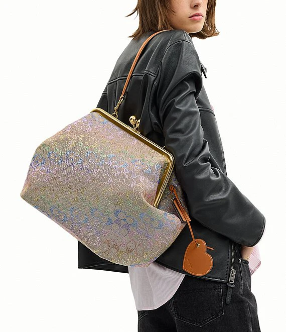 Large Rainbow Crystal Eyeglasses Frame Bag