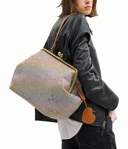 Large Rainbow Crystal Eyeglasses Frame Bag