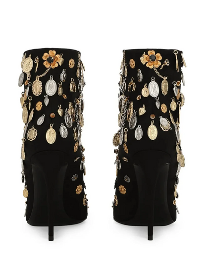 Pendant-Decorated Boots