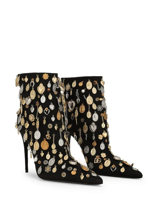 Pendant-Decorated Boots