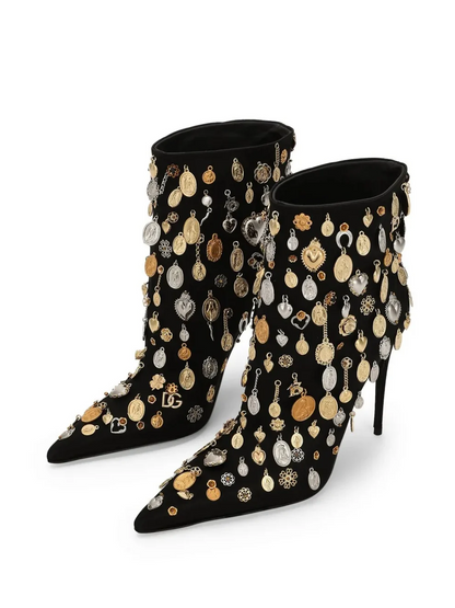 Pendant-Decorated Boots