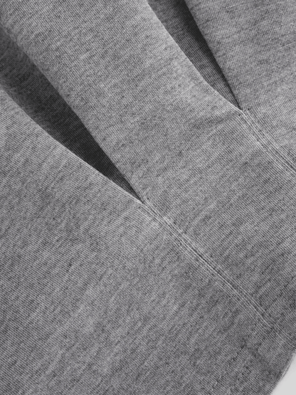 Asymmetrical Neck Long Sleeve Sweatshirt with Cinched Waist