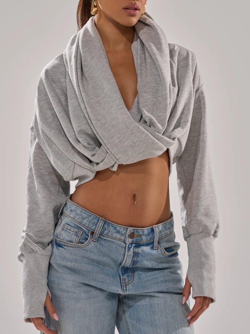 Solid Turtleneck Top