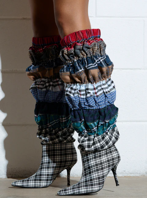 Pleated Layered Multi Boots