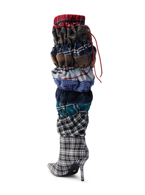 Pleated Layered Multi Boots