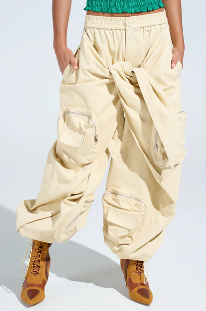 Front-tie pants